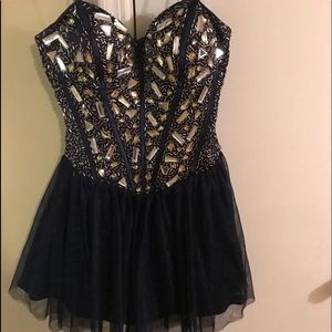 Navy Homecoming Dress